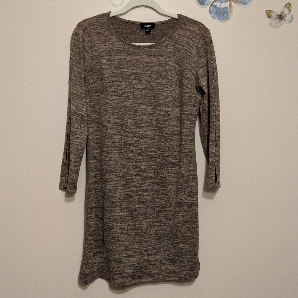 Tacera Dress with Button Sleeves